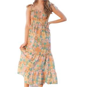 NWT Sunday Up Floral Midi Dress